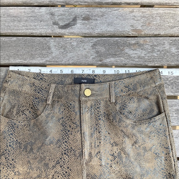 FATE High Rise Snake Print Pants Style FC-518 Size Small - Picture 8 of 15